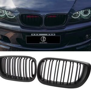 Black Kidney Grille for BMW 3 Series 2002-2005